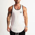 Gym Bodybuilding Sports T-shirt Workout Muscle Vest Fitness Cotton Breathable Sleeveless T-shirt Men Training Tank Tops - Sun Studio