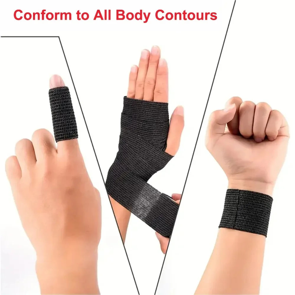 24/12/8/1pcs Bright Pink Tattoo Wrap Grip Cover, Tattoo Grip Bandage Wraps Tapes, Self Adhesive Bandage, Tattoo accessories - Sun Studio