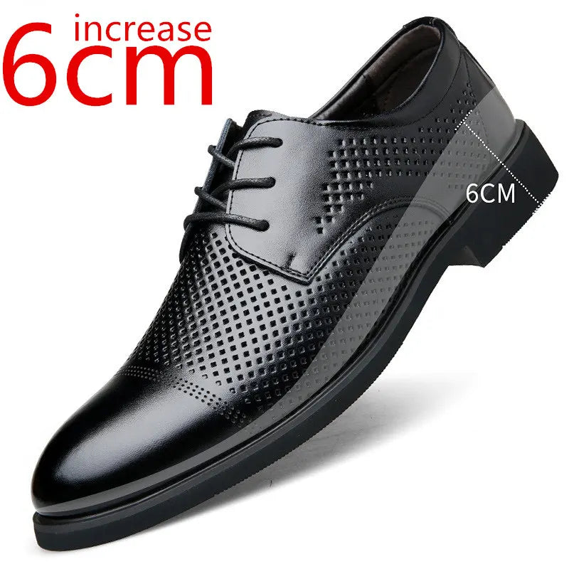 Height Increasing Shoes Men Taller Elevator 6CM Invisible Insole for Daily Men's Heighten Increased Wedding Oxfords Office Male - Sun Studio