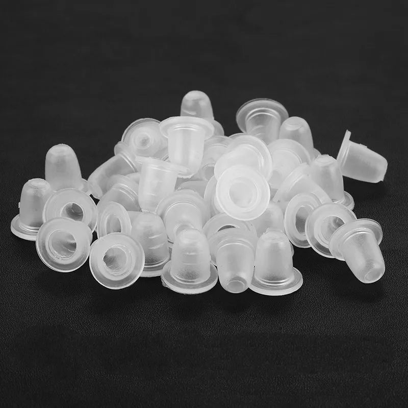 100/300/500Pcs Soft Silicone Microblading Tattoo Ink Cup Cap Pigment Holder Container S/L for Permanent Makeup Tattoo Accessorie - Sun Studio