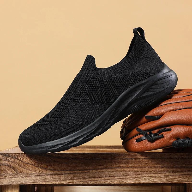 Men Casual Shoes Breathable Sneakers Men Lightweight Walking Running Shoes for Couple Slip on Loafers Zapatillas Hombre Size 48