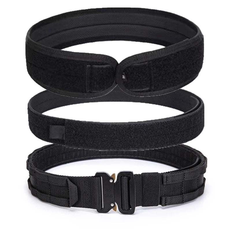3 in 1 Battle Belt Waist Band, Quick Release 1.75" MOLLE Belt with Inner and Anti-Slip Pad- Heavy Duty Battle Belts - Sun Studio