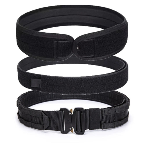 3 in 1 Battle Belt Waist Band, Quick Release 1.75" MOLLE Belt with Inner and Anti-Slip Pad- Heavy Duty Battle Belts - Sun Studio