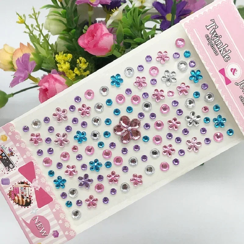 Glitzer Gesicht Aufkleber für Kinder Strasssteine für Augen Gesicht Diamanten Helle Aufkleber Festival Makeup Juwelen Aufkleber ZS006