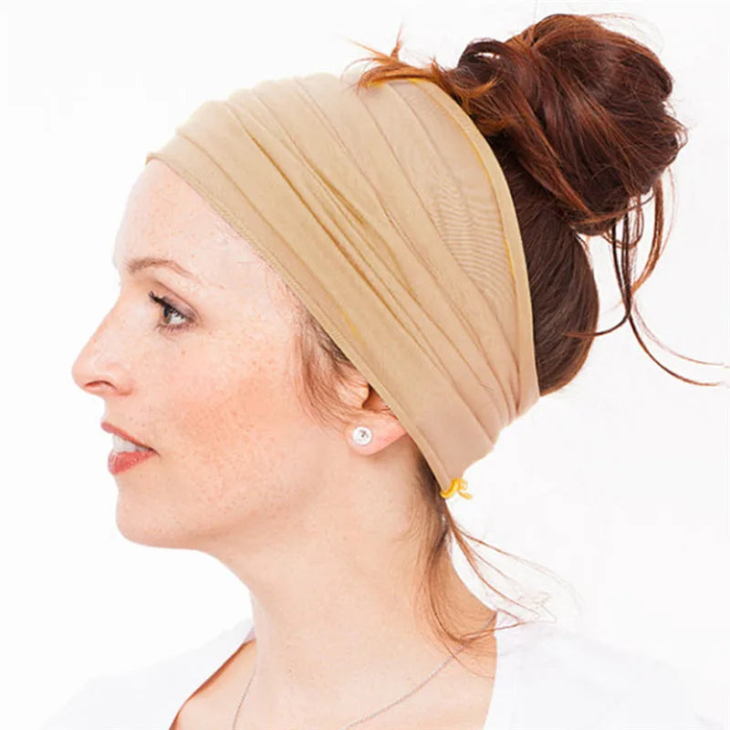 New Elastic Cycling Headband Women Fitness Headband Sweatband Fitness Headwrap Non-slip Bike Headwear Running Fitness Hairband - Sun Studio