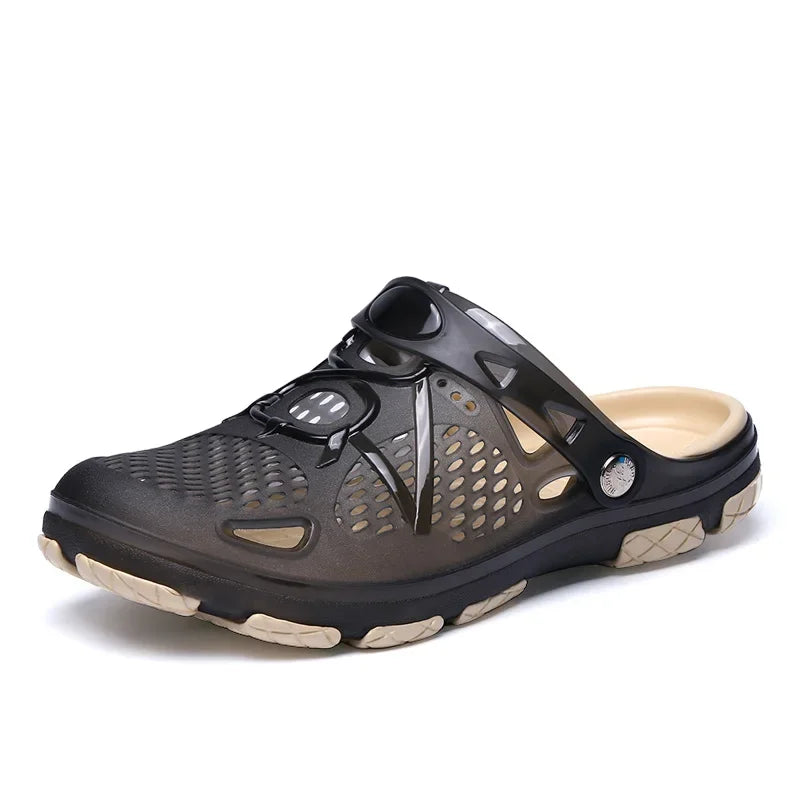 Fashion Slippers Casual Sandals Breathable Non-slip Comfortable Beach Shoes High Quality Home Slippers Outdoor Walking Male Shoe - Sun Studio