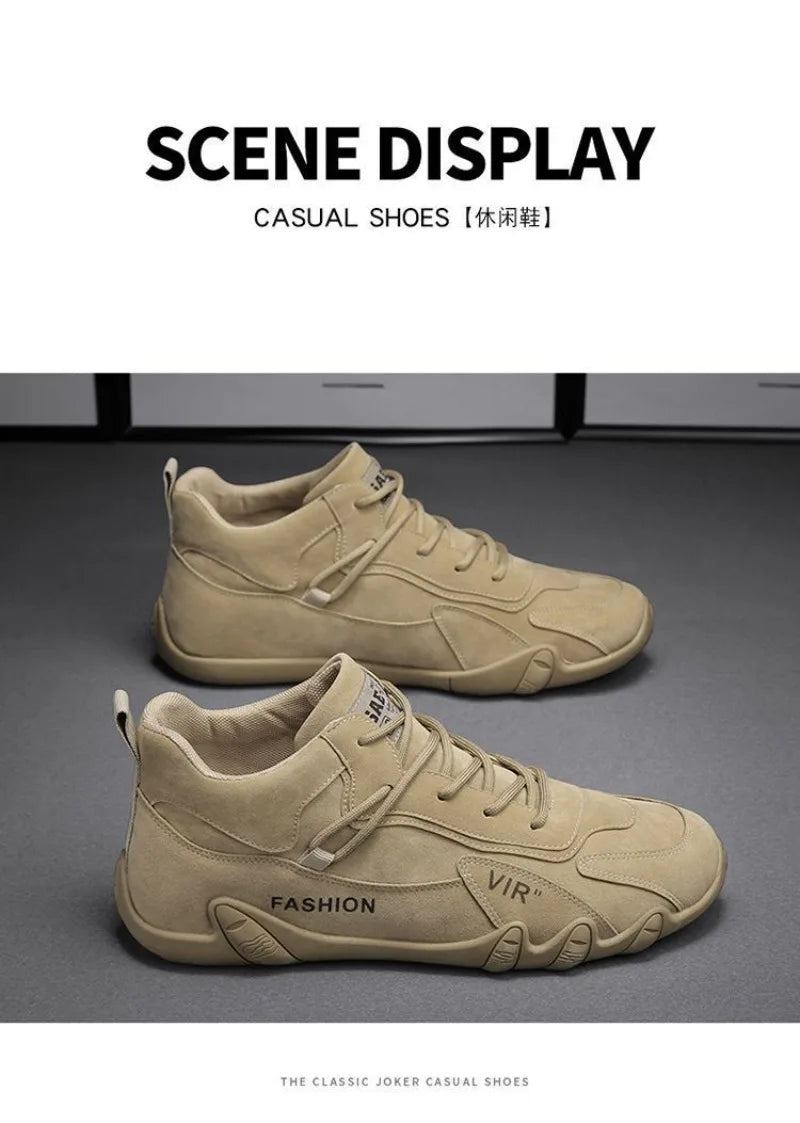 Outdoor Fashion Men's Shoes Loafers Comfort Walking Vulcanzed Sneakers Men Original Men's Ankle Boot Non Slip Work Shoes for Men - Sun Studio