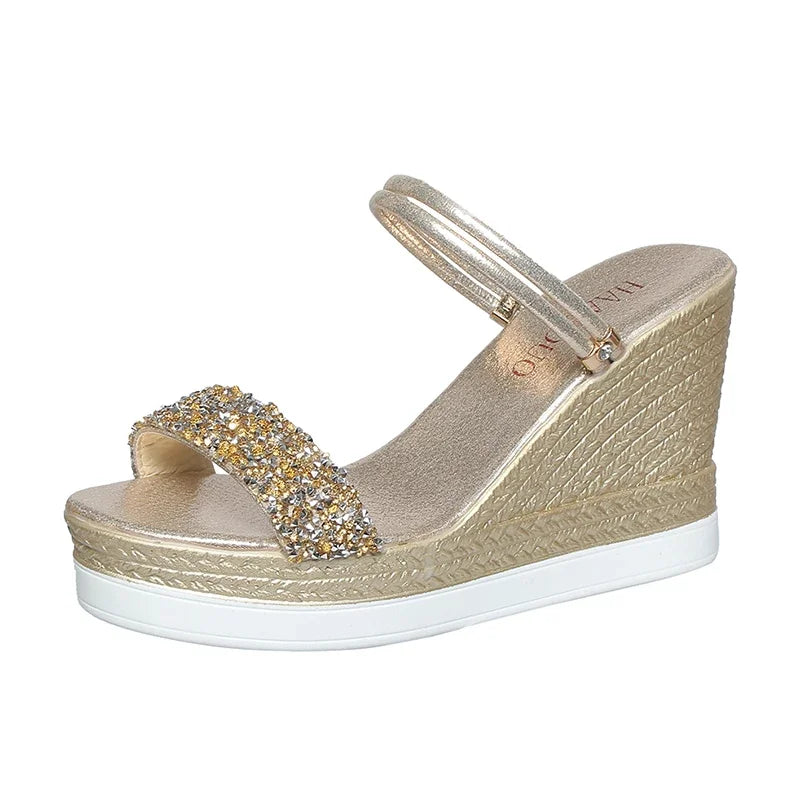 Summer Shoes for Women Wedges Sandals Women High Heels Sandals Slides Women Designers Shoes Platform Sandals Outdoor Slippers - Sun Studio