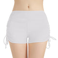 Women'S Summer Swimwear Briefs Solid Colored Boxer Beach Shorts High Waist Side Adjustable Drawstring Elastic Sports Swimsuit - Sun Studio