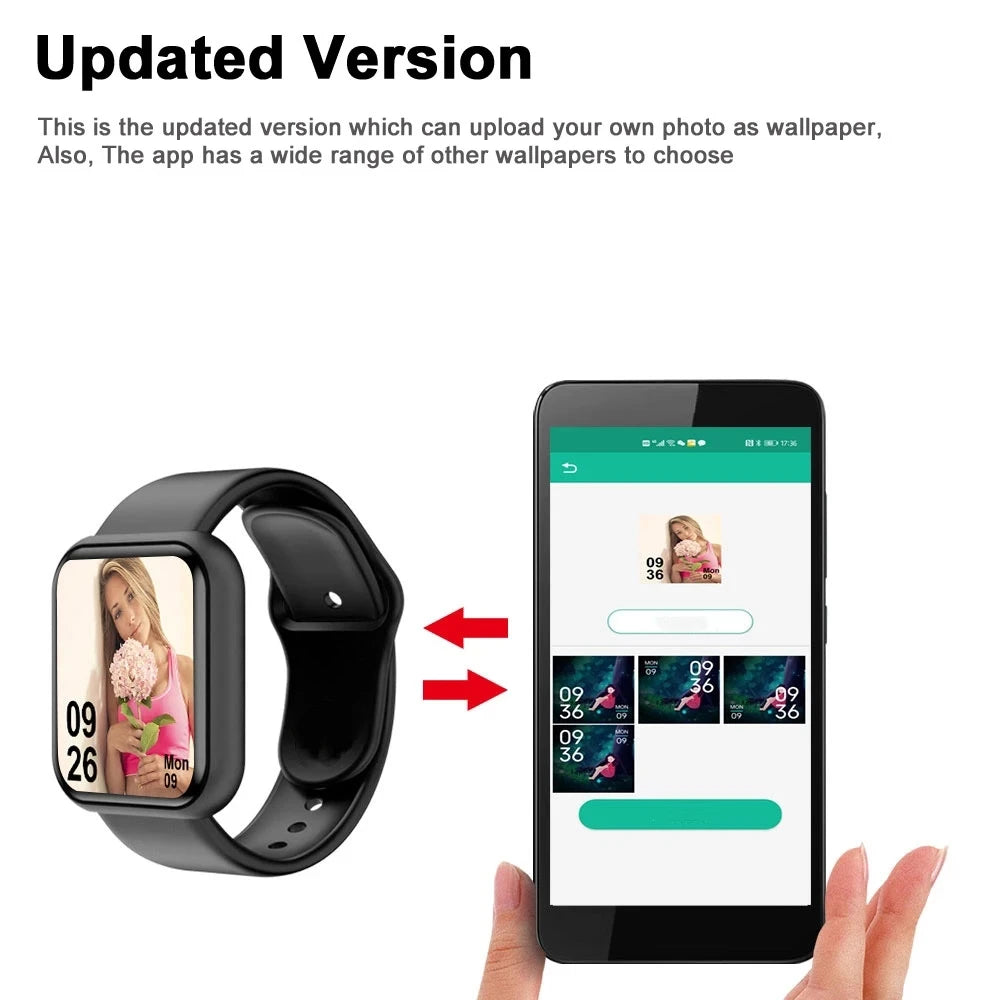 Smart Watch For Women Men Wristwatch Bluetooth Connected Phone Music Player Fitness Sport Bracelet Sleep Monitor Digital Watches - Sun Studio