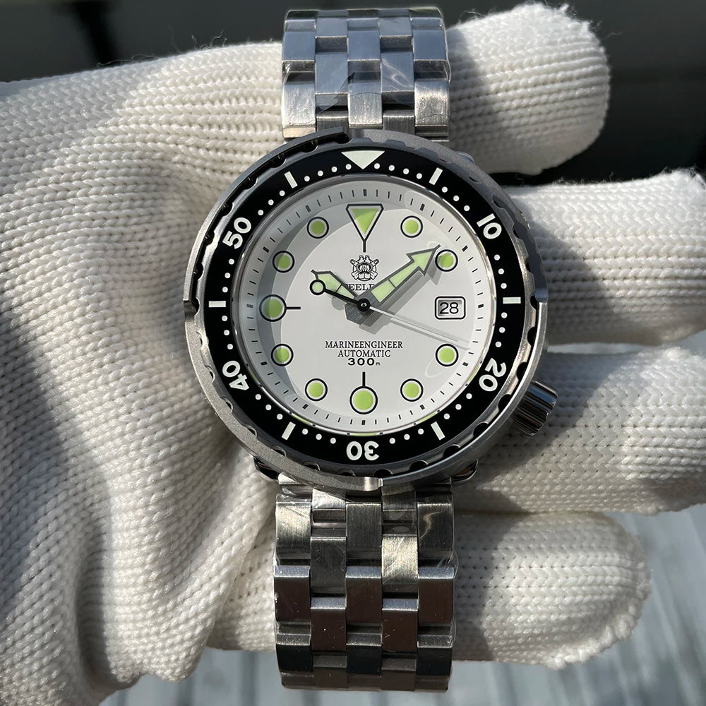 STEELDIVE SD1975 Luxury Automatic Watches Men Dive Watch 30Bar Waterproof Luminous Clock Sapphire Mirror Mechanical Wristwatch