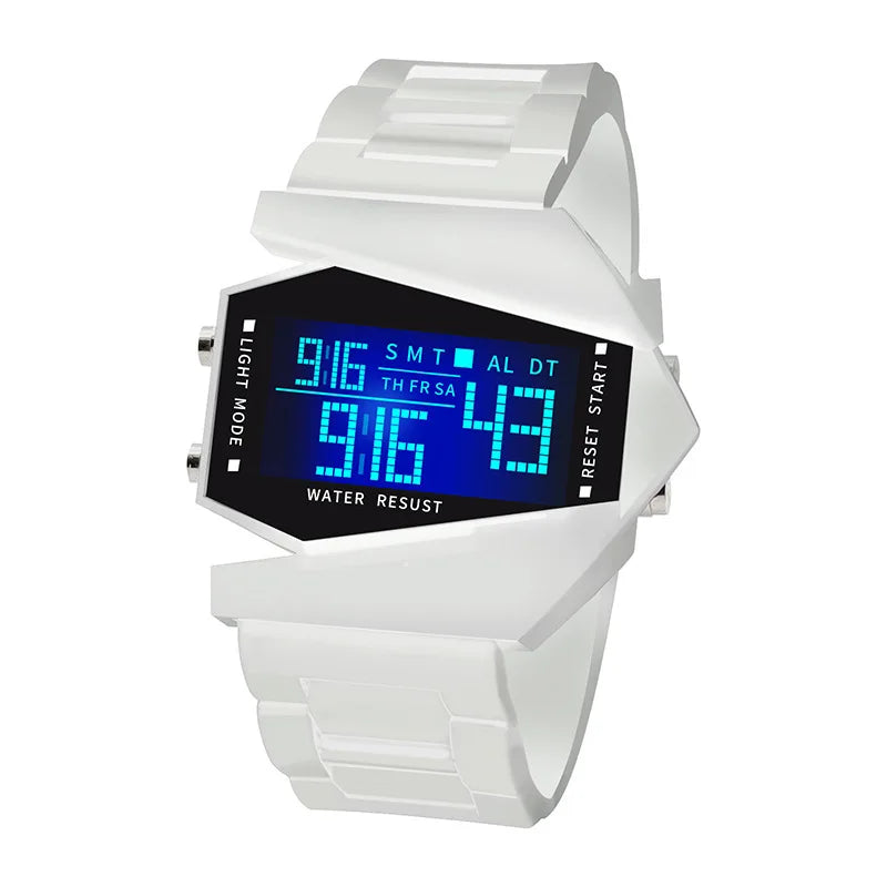 New Creative Digital Watches for Kids Luminous Wateproof Silicone Strap Sports Watch Multifunction Alarm Clock Sports Watch - Sun Studio