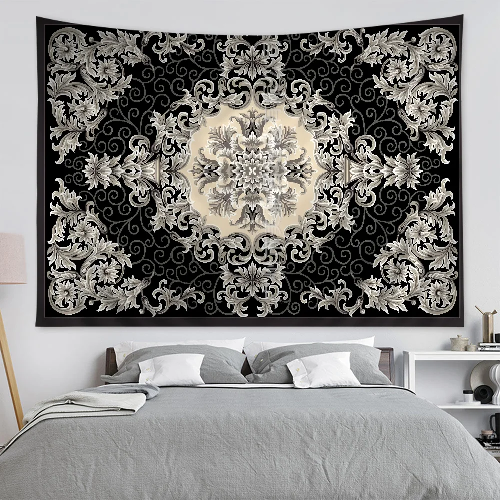 Luxury American Retro pattern Customizable  Cartoon Tapestry Bohemian Wall Tapestries Mandala Home Decor - Sun Studio