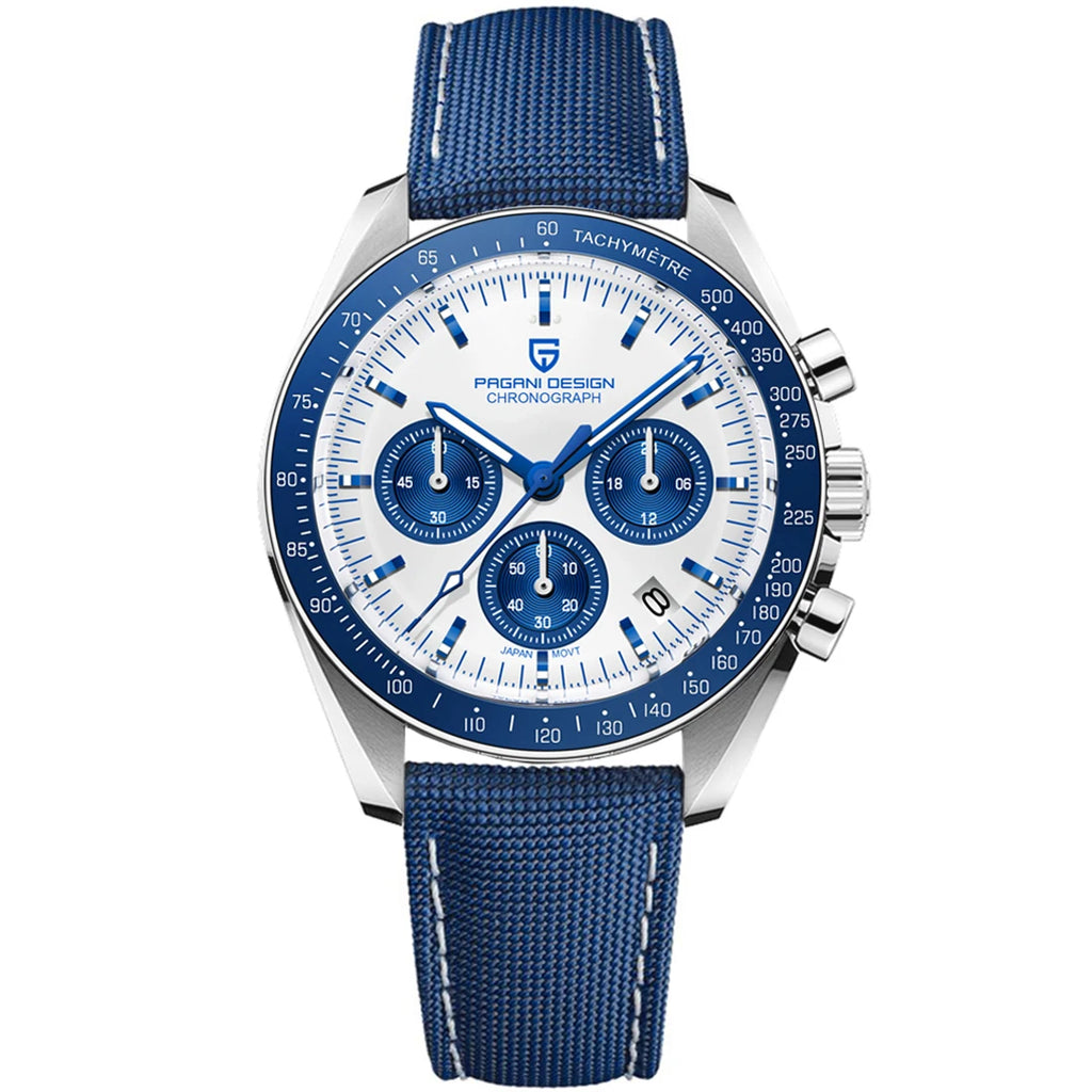 PAGANI DESIGN 2025 New Moon Men's Watches Luxury Quartz Watch For Men AR Sapphire Glass 100M Waterproof Wristwatch Chronograph - Sun Studio