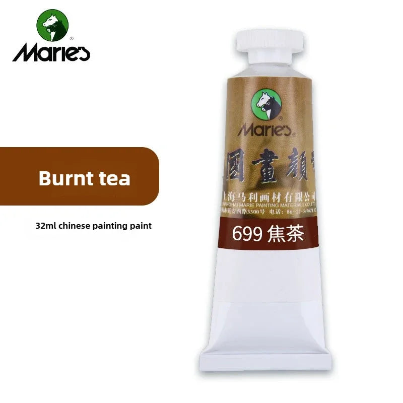 Maries Chinese Painting Single 32ml Large Meticulous Painting Large Capacity Ink Painting Garcinia Cambogia Golden Flower Green - Sun Studio