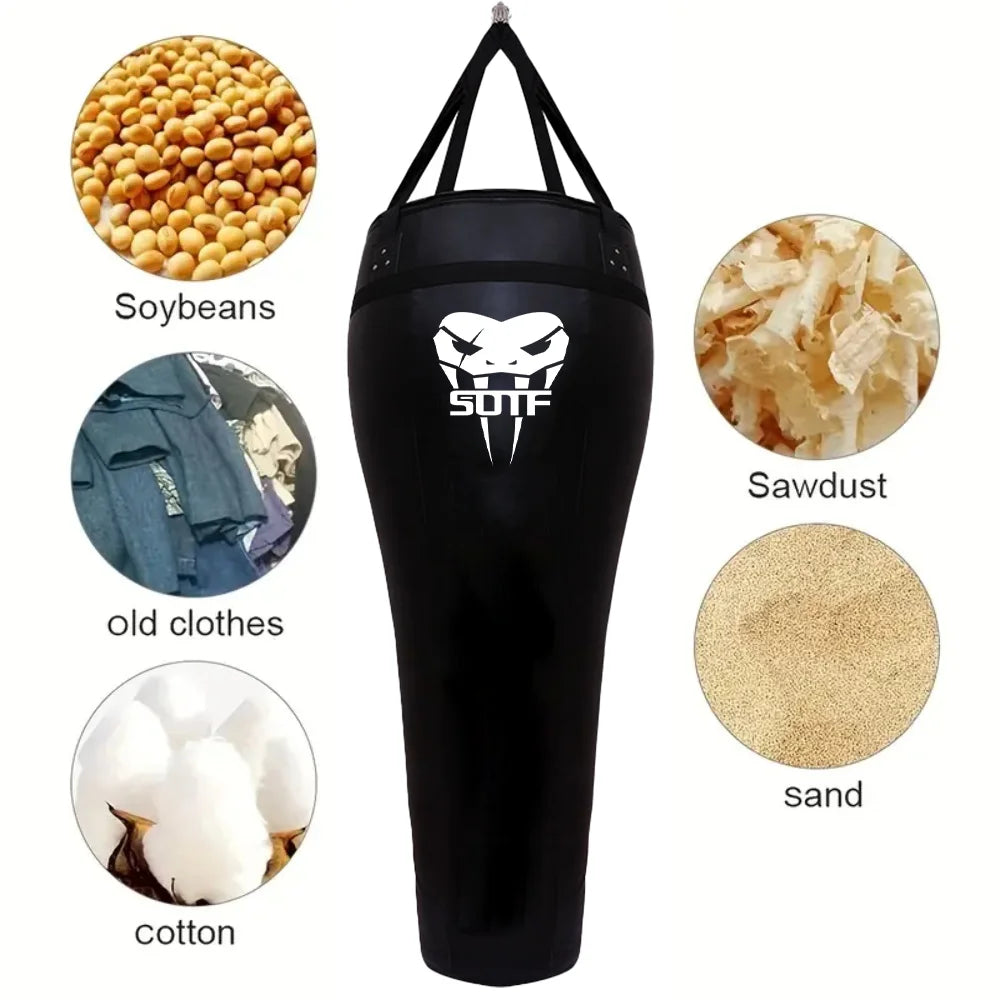 Multifunctional Bounce Back Sandbag for Martial Arts Resist-Hitting Boxing Bag with Metal Chain Hook Foldable Sports Equipment - Sun Studio