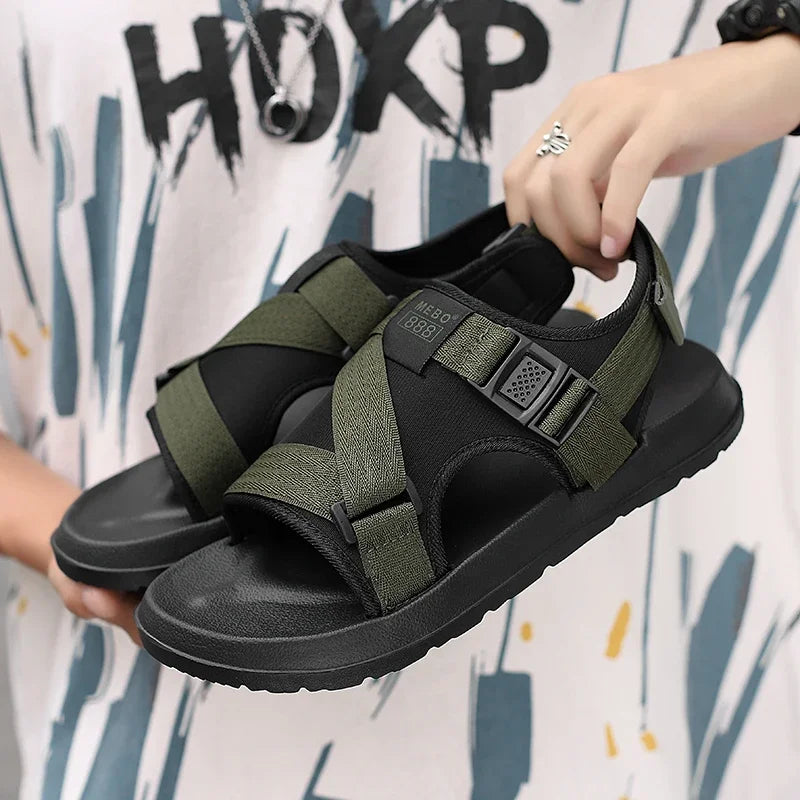 Casual Versatile Trendyy Roman Sandals Non-slip Wear-resistant High-looking Sandals Outdoor Casual Slippers Indoor Sandals Women - Sun Studio