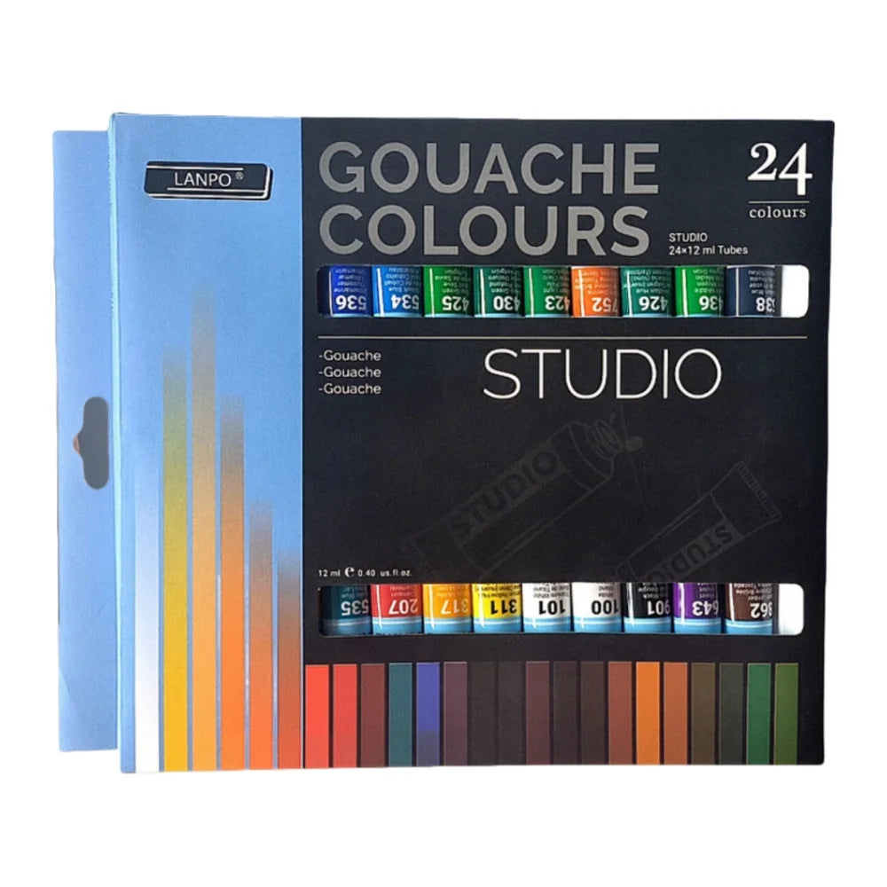 12 color /24 color Gouache Paint Set Box Art Gouache Paint Beginners paint Graffiti paint - Sun Studio