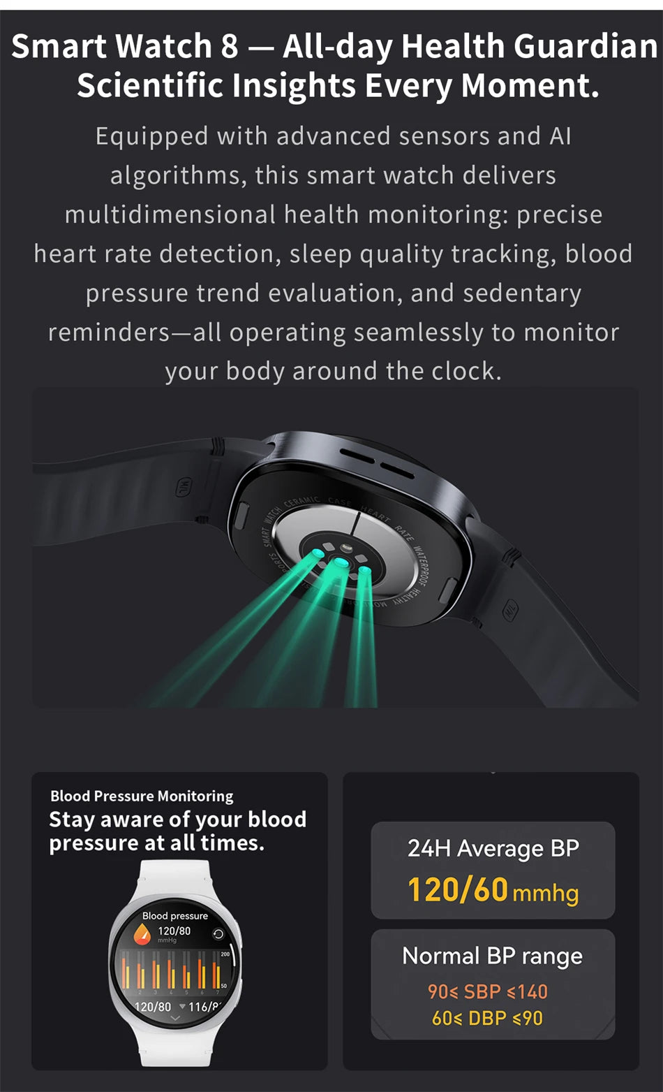 Smartwatch 8 Mini Watch GPS Track Smart Watches For Men Women Sports Heart Rate Bluetooth Call NFC IP68 Waterproof Compass Band - Sun Studio