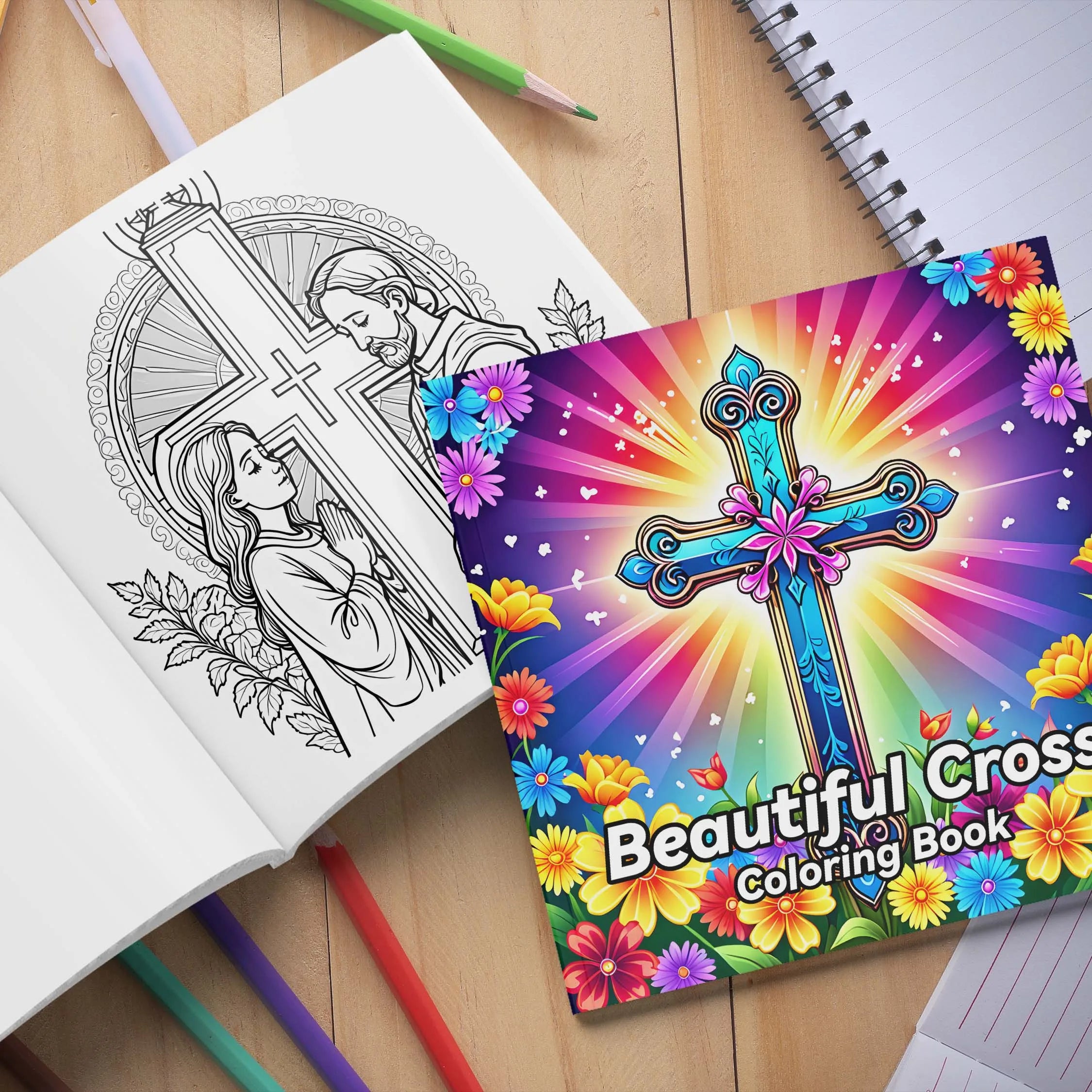 Spiral Colouring Book 24 Sheets 20x 20 cm For Graffiti Painting Drawing Book Relieve Anxiety Perfect for Many Holiday Gifts - Sun Studio