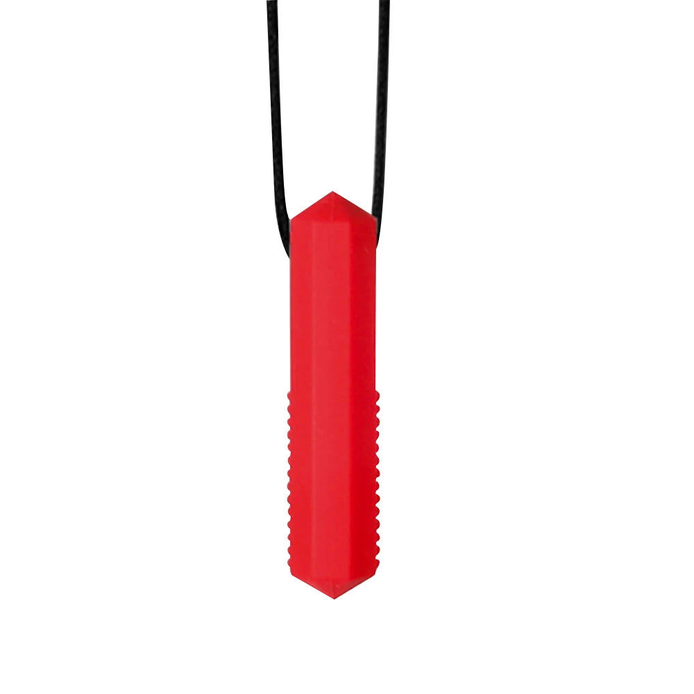 1pcs Silicone Teether Kids Chew Necklace Sensory Chewy Pendant Oral Motor Toys Therapy Tools for Autism ADHD chidren's goods - Sun Studio
