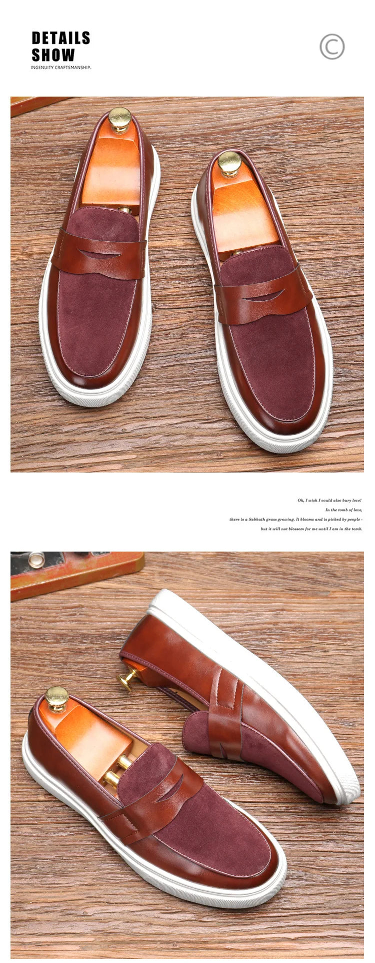 Newest 2025 Autumn Men Suede Leather Loafers Thick Sole Men Slip On Platform Black Party Shoes - Sun Studio