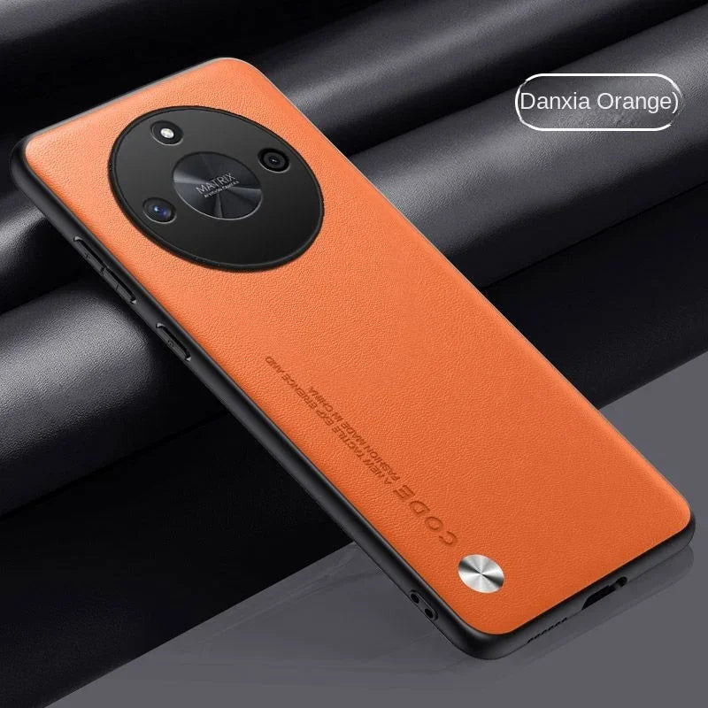 Leather Shockproof Case For Huawei Honor X9B X9A X8A X7A Magic 7 Lite Pro Soft Leather Grain Slim Texture Protect PC Cover Funda - Sun Studio