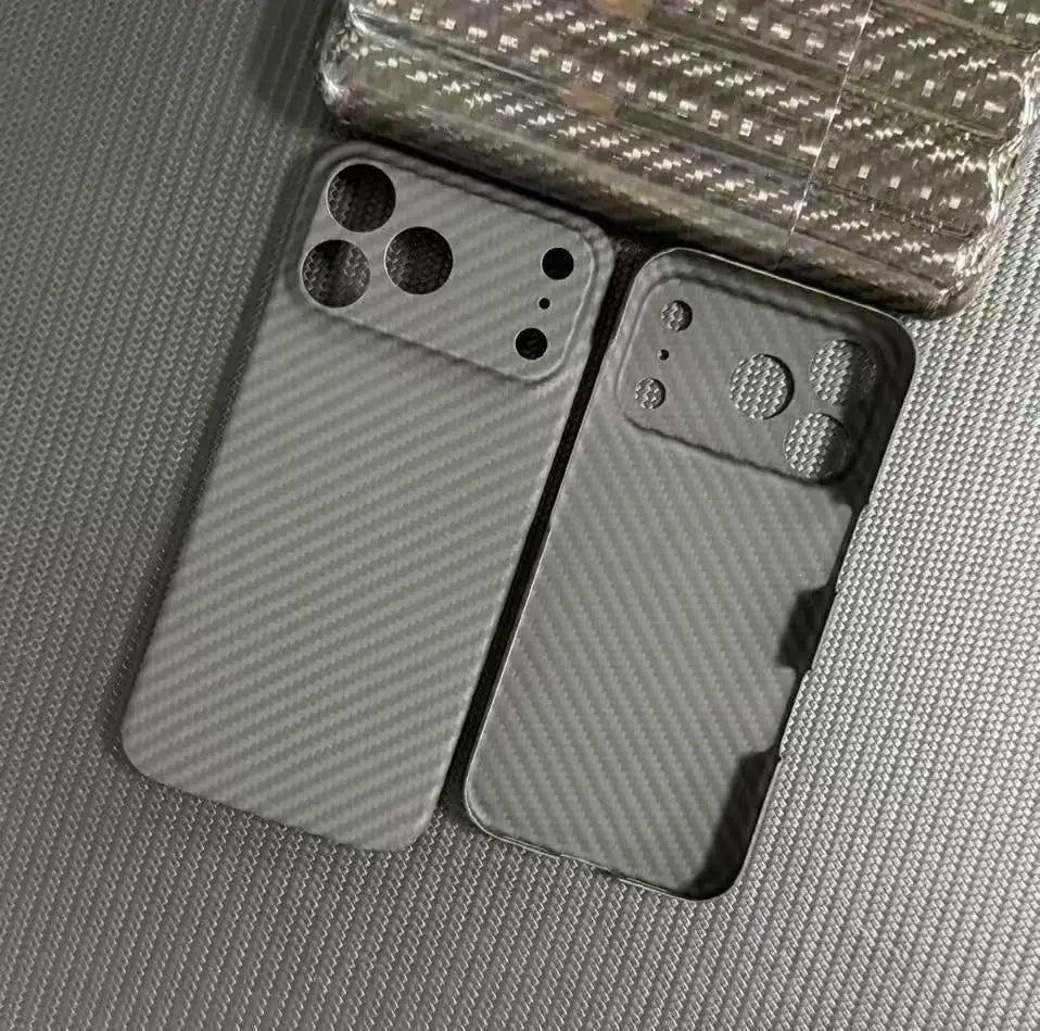 Real Carbon Fiber Phone Case for iPhone 17 Pro Mobile Ultra Slim Tough Cover Aramid Fiber for Iphone17 Pro Cover Carbon Fiber - Sun Studio