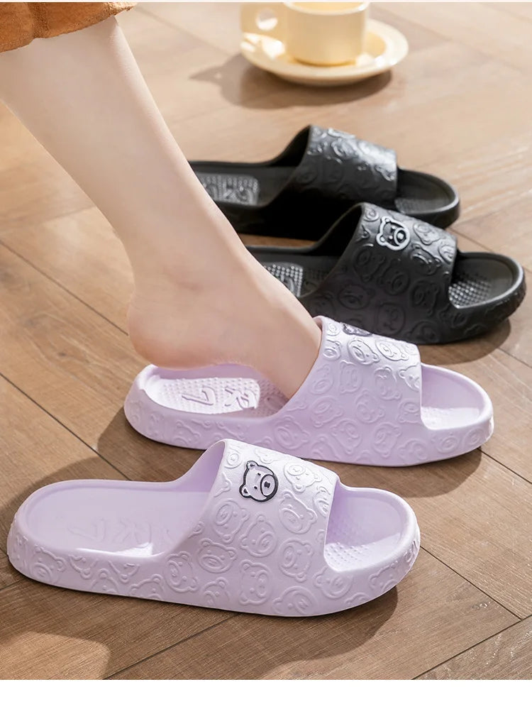 Anti-slip Indoor Toilet Slippers Bathroom Home Use Wearing a Slug Outside Living Room Slippers New Summer House Shoes Slipper - Sun Studio