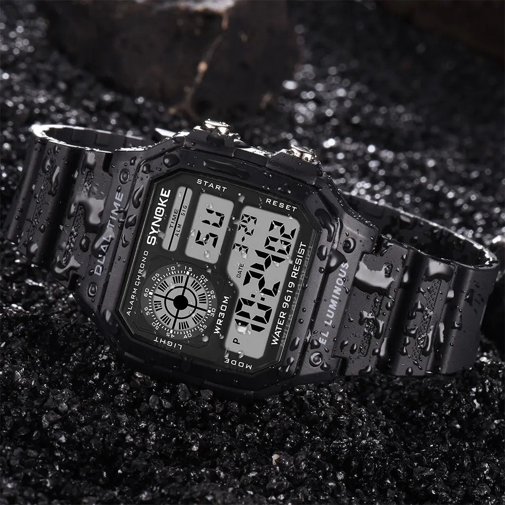 SYNOKE Military Digital Watches Men Sports Luminous Chronograph Waterproof Male Electronic Wrist Watches Relogio Masculino - Sun Studio