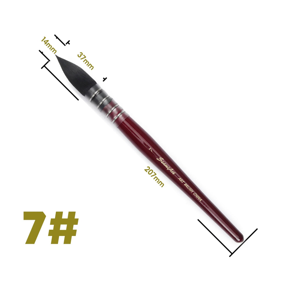 1Pcs Artist Hand-Painting Drawing Brushes Professional Watercolor Brush Pen for Water Color Painting Drawing School Art Supplies - Sun Studio