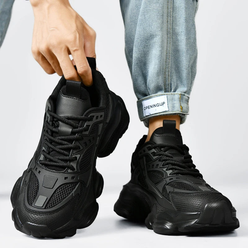Men Sneakers Platform Running Shoes Trend Street Athletic Male Basketball Shoes Black Walking Casual Shoe Plus Size 48 Men Shoes - Sun Studio