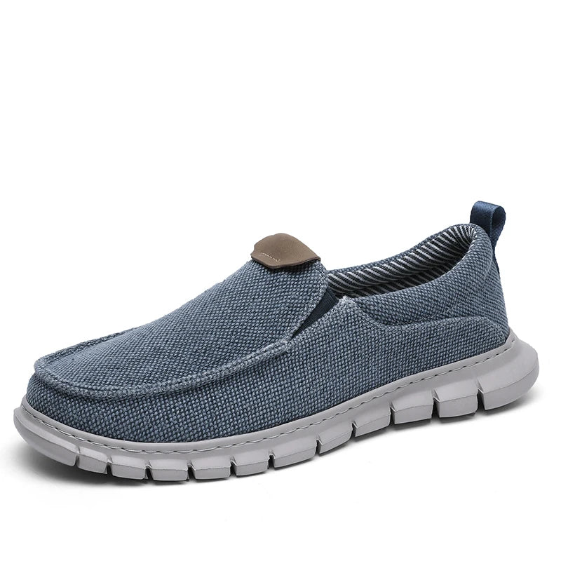 New Men Canvas Shoes Fashion Men's Casual Shoes Light Non-slip Loafer Washed Denim Flat shoes Outdoor Sneakers Vulcanized Shoes - Sun Studio