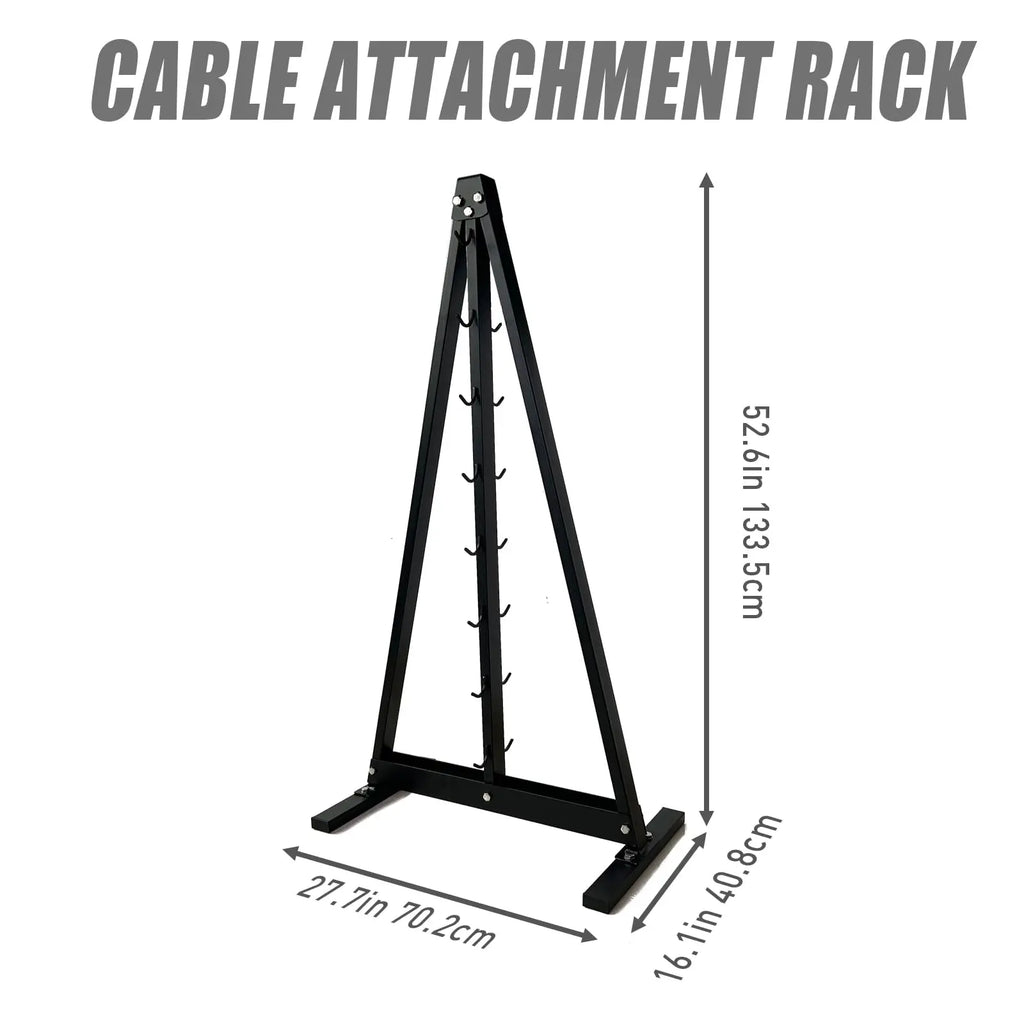 Gym Fitness LAT Pull Down Bar,Storage Rack,Heavy Duty,A-Frame Stand,Support Base for LAT Pulldown Attachments,LAT Bar - Sun Studio