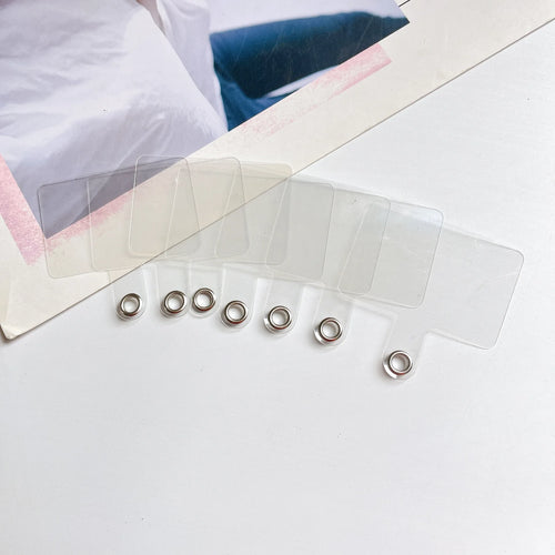 1/3/5/10Pcs Mobile Phone Anti-lost Lanyard Card Gasket Universal Transparent Clip Detachable Phone Hanging Cord Strap Tether Pad - Sun Studio