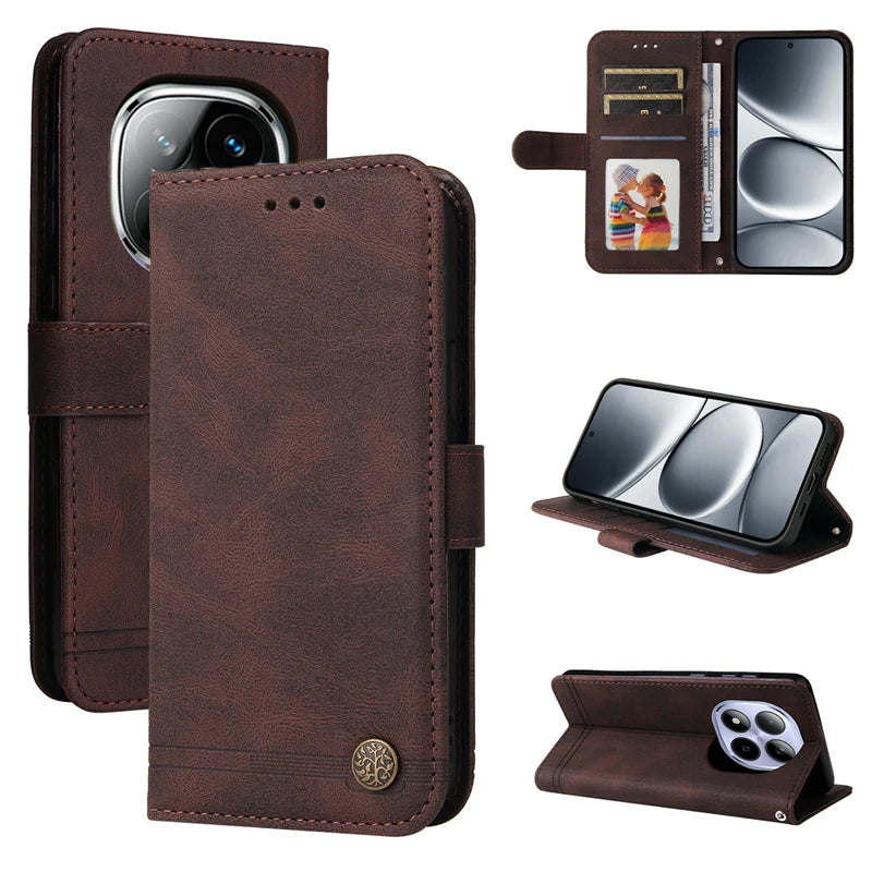 For Xiaomi Redmi Note 15 Pro Plus 5G Protective Case Leather Book Stand Phone Redmi Note 15 Pro 4G Case Mi Note15 Pro+ Flip Capa - Sun Studio