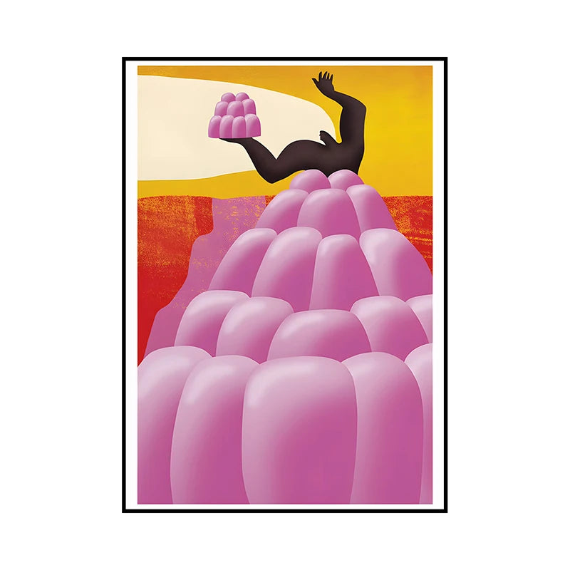 Classic Vintage Posters Abstract Retro Mind Maze Canvas Print Mid Century Wall Art Canvas Painting for Living Room Home Decor - Sun Studio