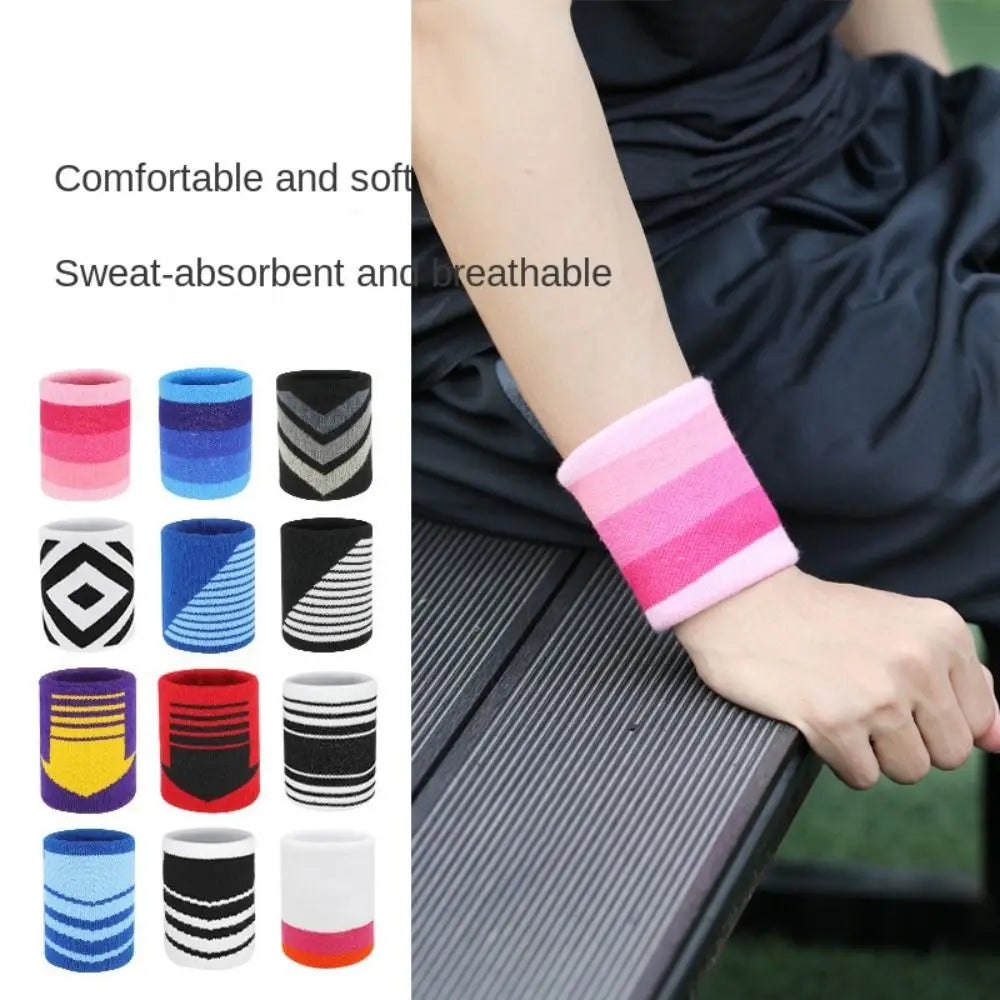 Sweatband Tennis Badminton Wrist Protector Stretch Elastic Wrist Brace Yoga Bracelet Protector Wrist Sweatband Gym Wristband - Sun Studio