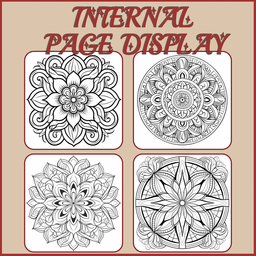 Mandalas Coloring Book for Adults: Stress Relief Adult Picture Book for Creative Color Practice - Sun Studio
