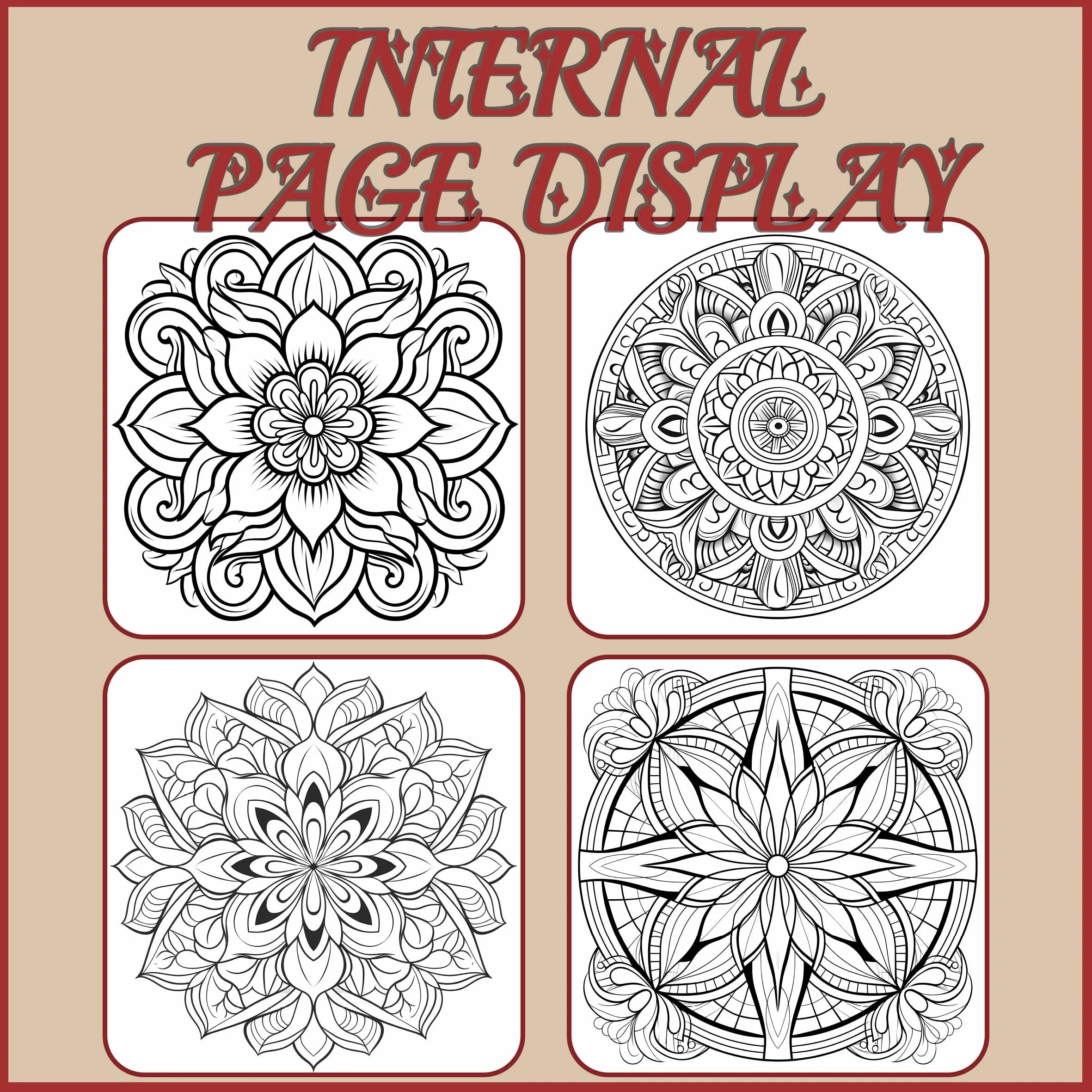 Mandalas Coloring Book for Adults: Stress Relief Adult Picture Book for Creative Color Practice - Sun Studio