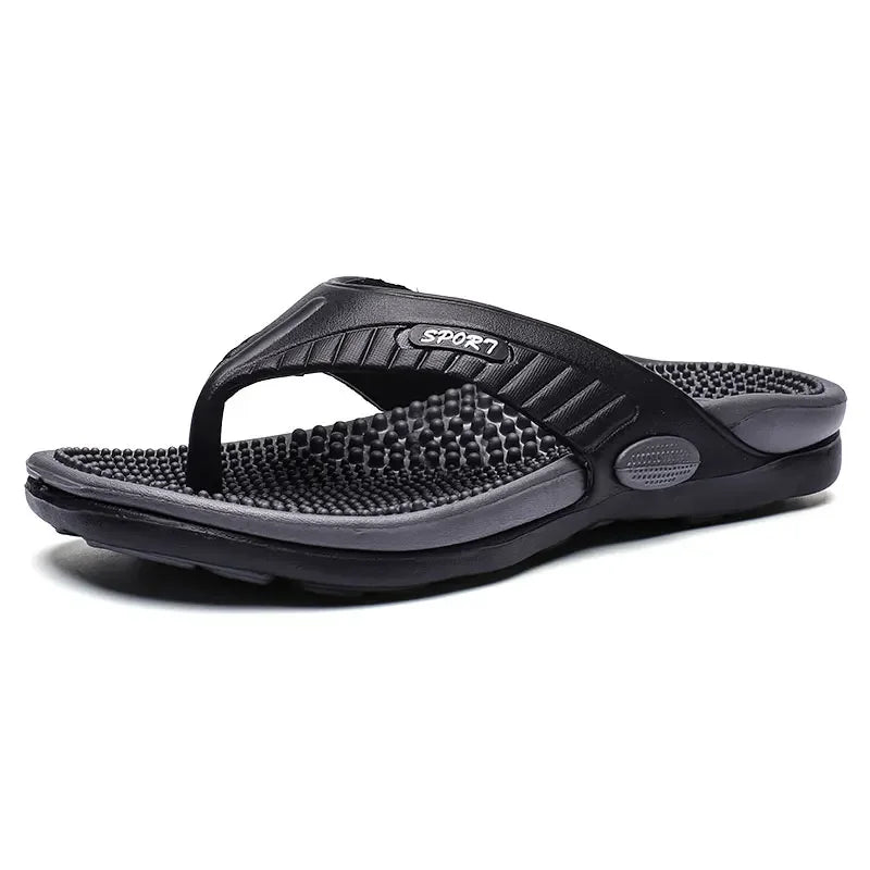 Vanmie Summer Slippers Men Massage Beach Flip Flops Men Slippers 2024 Casual Anti-slip Beach Slippers for Men Fashion Flip-flops - Sun Studio