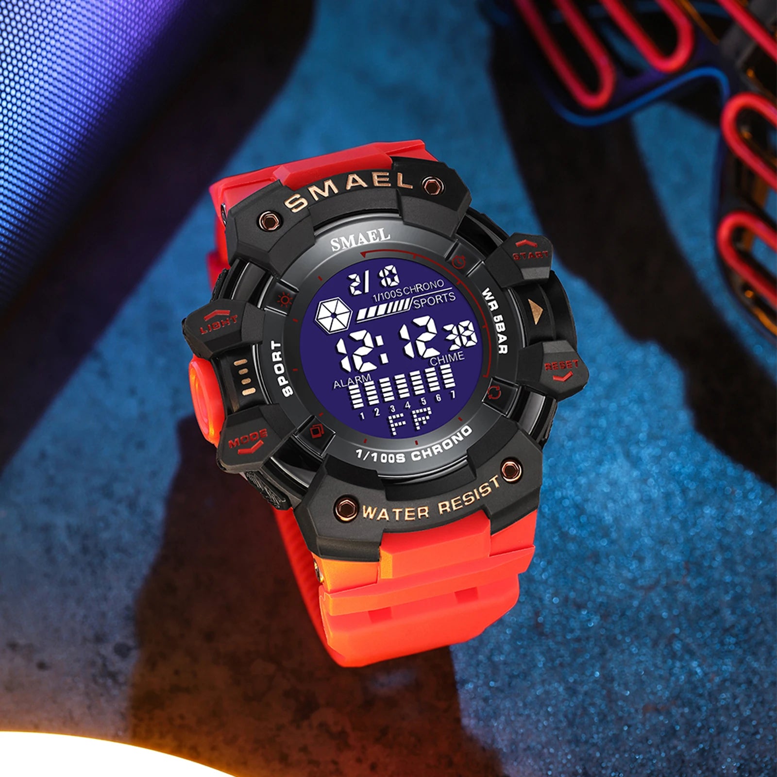Mens Watch Military Water resistant SMAEL Sport watch Army led Digital wrist Stopwatches for male 8050 relogio masculino Watches - Sun Studio
