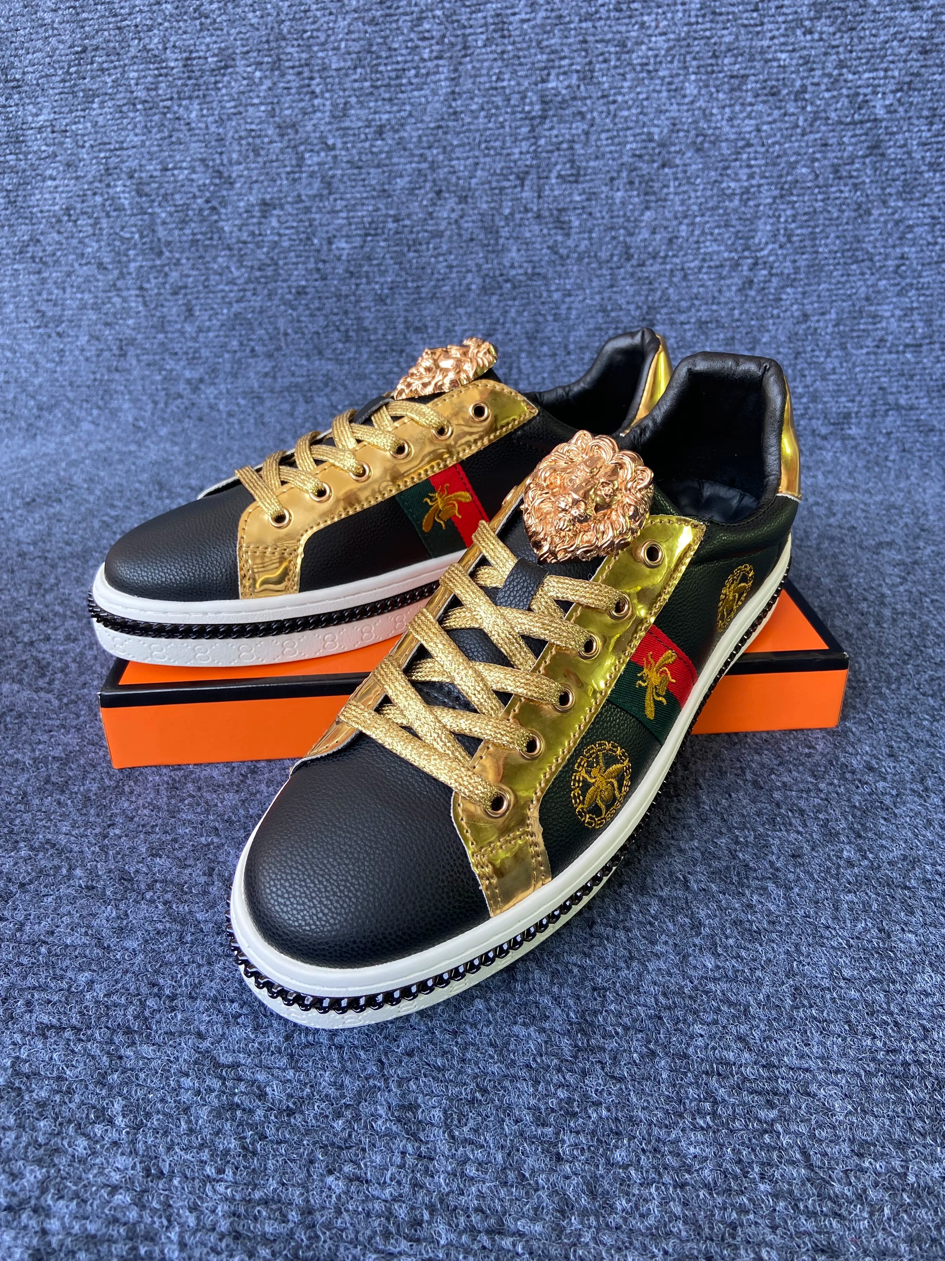 original shoes brand premium shoes for man high quality casual shoes for man casual sneakers for man trainers luxury black white - Sun Studio