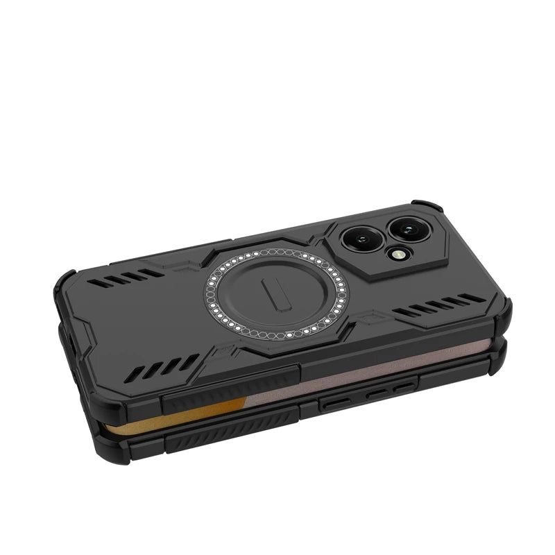 Shockproof Armor Case For Honor 400 Magnetic Adsorption Wireless Charge Cover For Honor 400 Pro 400 Lite Case For Honor 400 Case - Sun Studio