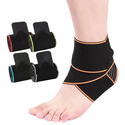 1PCS Professional Elastic Ankle Support Brace Sports Strain Wraps Bandages Weave Ankle Protector for Fitness Running Basketball - Sun Studio