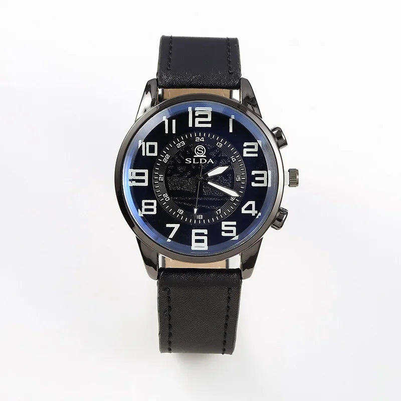 Vintage Men's Watches Sports PU Belt Watch Men's Fashion Trend Digital Student Watch Men's Quartz Watches Relogios Masculino - Sun Studio