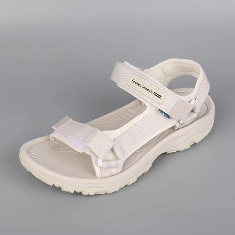 Women's Summer Sports Sandals Breathable Open-Toe Beach Walking Shoes Lightweight Comfortable Flat Sandals for Outdoor Travel - Sun Studio