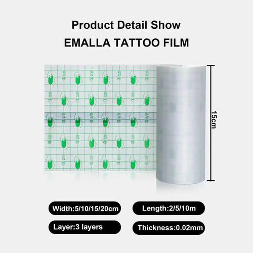 10/5/2M Waterproof Tattoo Film PU Tape Aftercare Protective Skin Healing Tattoo Adhesive Repairing Bandages Tattoo Accessories - Sun Studio