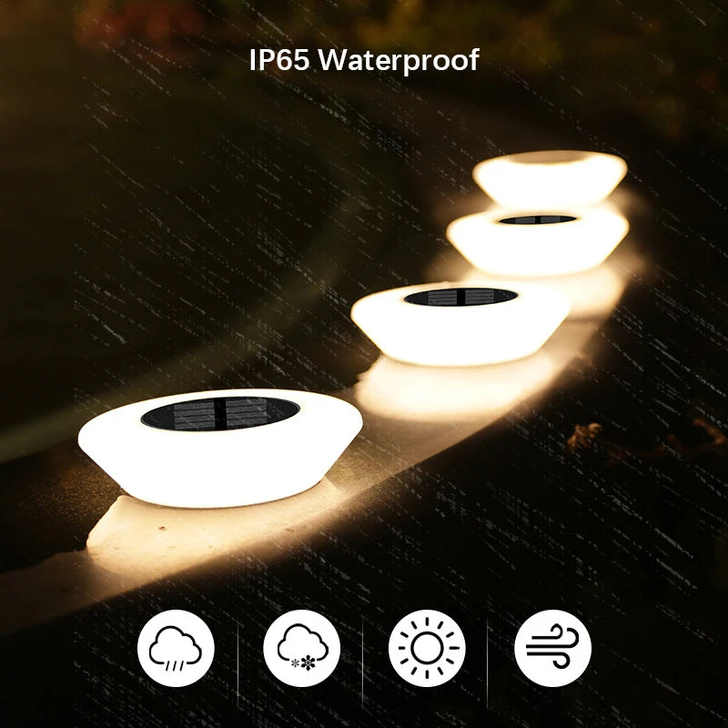 1/4Pack Solar Ground Lights,14LED Waterproof Outdoor Landscape Light, LED Lawn Lamp, for Garden Pathway Yard Deck Camping Decor - Sun Studio
