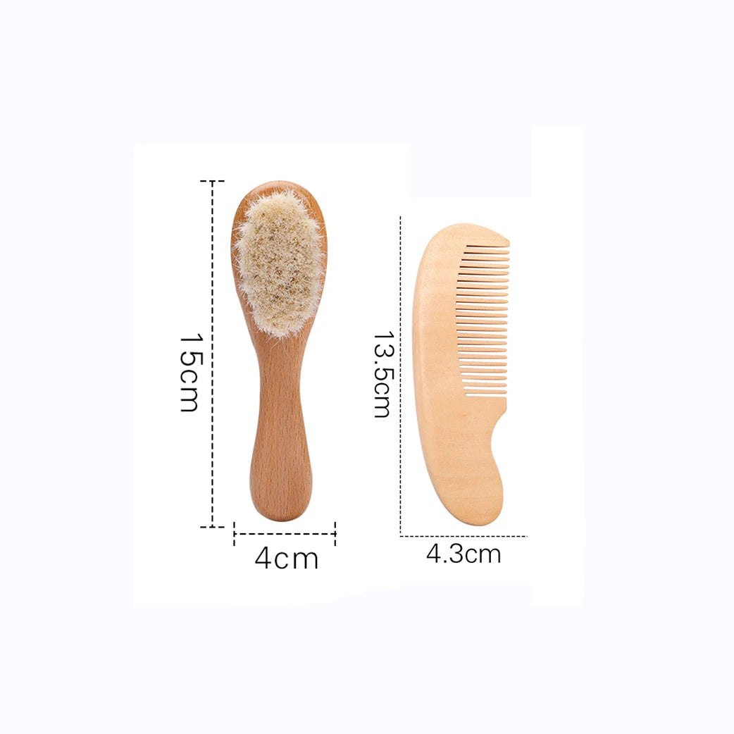 3pc Baby Hair Comb Mother-kids Hair Care Brush Baby Shower Tools Combs for hair Newborn Baby 0 12 Month Baby brush Care Utensils - Sun Studio